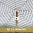 thumbnail image 6 of Outsunny Outdoor Patio Umbrella with Tilt, Vent, Fringed Ruffles, Flounce, 6 of 9