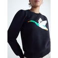 thumbnail image 4 of Free Assembly Women's and Women's Plus Sweater with Long Puff Sleeves, Midweight, Sizes XS-4X, 4 of 5