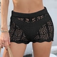 thumbnail image 5 of Shorts for Women, Women's Swim Shorts Waistband Swimsuit Bottom Board Shorts Lace Hollow Swimming, 5 of 6