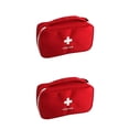 thumbnail image 1 of jesticaly Sacs de Rangement d'Urgence Randonnée Pilules Coton-Tige Organisateur Étui de Transport Rouge 2Ensemble, 1 of 6