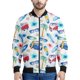 thumbnail image 3 of Chaquetas con estampado 3D de olas del océano vintage, ropa para hombre, sudadera holgada de primavera, chaqueta bomber informal con cremallera, ropa de calle, abrigo, 3 of 5
