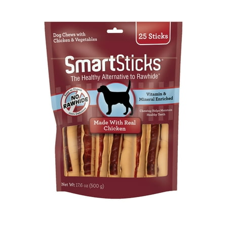 UPC: 0892383004603 | SmartSticks With Real Chicken 25 Count Rawhide-Free Chews For Dogs