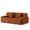 Brown, variant on 117.7" Modular Sectional Sofa,Mid-Century Modern 3-Seater Cloud Couch, for Living Room Bedroom,No Assembly Required