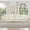Beige+White, variant on Elegant Mid Century Large 4 Seater Sofa Couch with Flared Arms and Removable Ruffles Pleats Skirts and Spindle Legs, Comfy Chenille Four-Seat Sofa for Living Room, Light Coffee