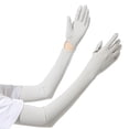 thumbnail image 2 of Mdesiwst 1 Pair UV-proof Sun Protection Arm Sleeves Super Soft Breathable Friendly to Skin Summer Cooling Sleeve Oversleeves, 2 of 7