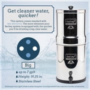 Big Berkey Water Filtration System Bundle with 2 Black Filters, 2 Fluoride Filters