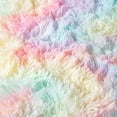 thumbnail image 4 of YJ.GWL Fluffy Rainbow Area Rug Plush Colorful Rugs for Living Room Bedroom Kids Room,4'x6', 4 of 7