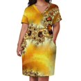 thumbnail image 3 of Vestido suelto con bolsillo y brocado dorado vestidos de noche para mujer vestidos de fiesta 2025, 3 of 7