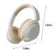 thumbnail image 4 of Auriculares Bluetooth supraaurales, inalámbricos con micrófono, estéreo HiFi, plegables, para juegos de PC y teléfono móvil., 4 of 6