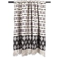 thumbnail image 3 of Contemporary Home Living 60" Black and Gray Rectangular Cotton Throw, 3 of 3