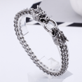 thumbnail image 3 of Asian Dragon Heads Scales Eye Hook Clasp Bracelet, 3 of 4