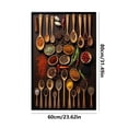 thumbnail image 2 of Vintage Farmhouse Restaurant Art Canvas Decorative Painting, Spices & Spoons Kitchen Wall Art For Dining Room, Country Style Wall Decoration For Living Room Bedroom Office, 2 of 5