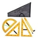 thumbnail image 4 of Juego de reglas de geometría matemática con bolsa de almacenamiento, material didáctico, material didáctico, triángulo 4 piezas, 4 of 8