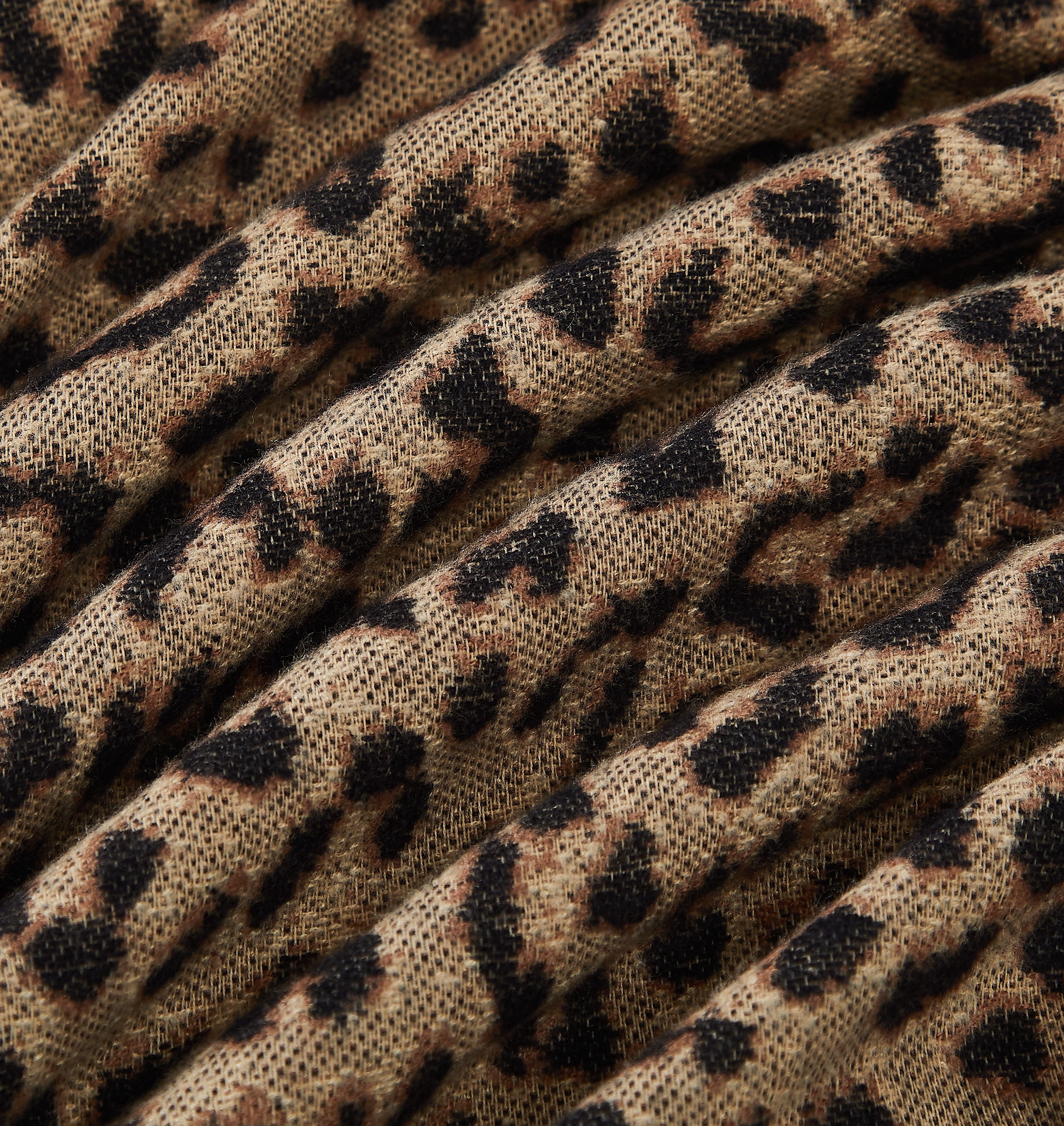 Sofia Vergara Home Classic Leopard Throw Blanket, Beige, Standard Throw