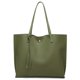 thumbnail image 1 of Dreubea Bolso de hombro de piel sintética suave para mujer, bolso de mano con borlas de gran capacidad, 1 of 5