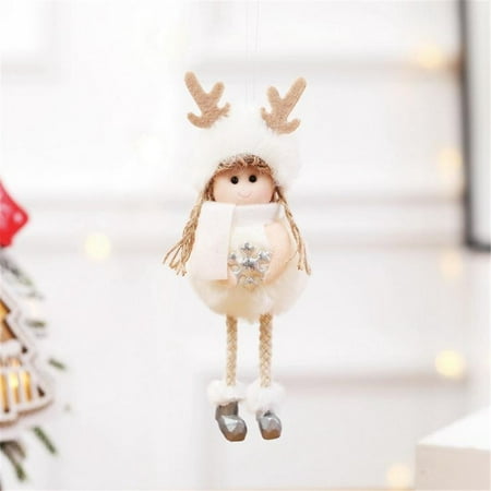 

TALKVE Simple lightweight and wear resistant Christmas Plush Angel Charm Child Cute Doll Gift Christmas Tree Pendant
