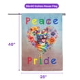 thumbnail image 5 of Peace Love Pride Pitbull with Rainbow Sunglasses LGBT LGBTQ+ House Flag 28x40in Double Sided Terrier Dog Lover Outdoor Decor - 01004, 5 of 5