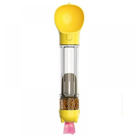 Pet Outdoor Portable Multifunctional Outing Water Food Cup 500ml Water Capacity + Toilet Bag Box + Dog Food Box