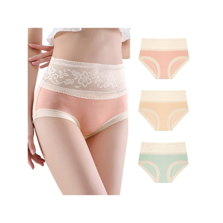 

Unique Bargains Women s Plus Size Sexy Lace Panties High Rise Briefs