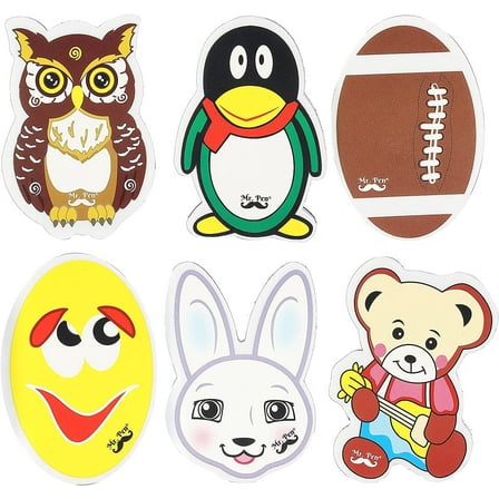 Mr. Pen- Cute Dry Erase Erasers, 6 Pack, Animal Shaped Whiteboard Erasers, Magnetic Eraser for Dry-Erase Boards