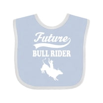 Inktastic Future Bull Rider Rodeo Riding Boys Baby Bib