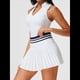 thumbnail image 5 of Falda de Tenis para Mujer, Falda de Golf Acanalada, Falda Deportiva Plisada con Media Cremallera, Pantalones Cortos y Sujetador Incorporados M, 5 of 8