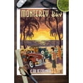 thumbnail image 3 of Monterey Bay, California, Woodies on the Beach (9x12 Wall Art Print, Home Decor), 3 of 3