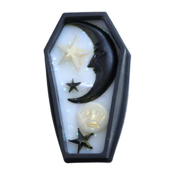 TIELUTT Soy Candles Coffin Shaped Candles Fragrant Room Table Centerpiece Candle Holders Candlestick Holder with Handle Modern Advent Candle Holder Candle Cups Pillar Candle Centerpieces for Tables