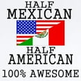 thumbnail image 2 of CafePress - Half Mexican Half American Body Suit - Baby Light Bodysuit, Size Newborn - 24 Months, 2 of 4