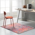 thumbnail image 3 of 40" x 54" Merida Red and Blue 1/2" Rugged Chair Mat, 3 of 6