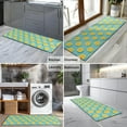 thumbnail image 2 of Yellow Lemon Fruit Slices LightBlue Pattern Kitchen Rug Mat,Kitchen Runner Rugs Non Skid Washable,Decorative Kitchen Floor Mats for Kitchen,Sink,Laundry,17"X47", 2 of 5