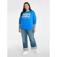 thumbnail image 2 of Terra & Sky Women's Plus Size Yellowstone Graphic Sweatshirt with Long Sleeves, Sizes 0X-4X, 2 of 5