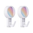 thumbnail image 1 of Fasiaou Upgraded Suction Cup Hooks for Shower, Hole-Free Coat and Hat Plastic Wall-Mounted Non-Marking Strong Sticky Hooks for Kitchen,Bathroom,Glass Door ,Mirror,Easy to Install and Reuse (2Pack), 1 of 3