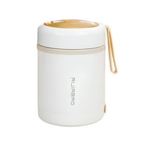 HIBIBUD 600ML USB Electric Heating Lunch Box,Stainless Steel Thermal Soup Jar,Portable Picnic Milk Drink Food Heater Stainless Steel Food Warmer Container