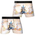 thumbnail image 3 of Watercolor American Shorthair Happy Birthday Celebration Balloons Gift Party All Over Print Boxer Briefs Underwear for Men Dad Cat Lover Kitten Owner Gifts - 00028, 3 of 6