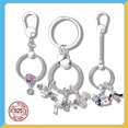 thumbnail image 2 of Simple 925 plata esterlina momento llavero pequeño bolso encanto titular ajuste Original marca encanto para mujer joyería hacer regalo Tan Jianjun unisex, 2 of 2