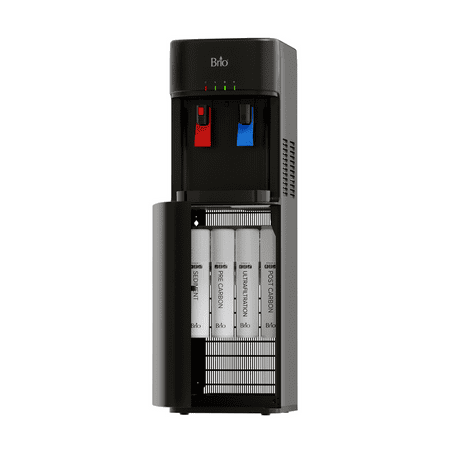 Brio 300 Series Advanced Self Cleaning UV Bottleless POU 4 Stage Filtration Hot 176-198 Degrees and Cold 37-50 Degrees Ferenheight Water Cooler Dispenser