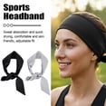 thumbnail image 2 of Bandeau Absorbant de Sport Anti-Transpiration pour Hommes Femmes, Bandes pour Cheveux de Yoga, Bande Anti-Transpiration pour Cyclisme et Course en Plein Air, 2 of 8