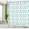 thumbnail image 5 of Ambesonne Hibiscus Shower Curtain, Summer Botanic Blossoms, 69"Wx70"L, Violet Turquoise, 5 of 5