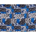 thumbnail image 2 of Zelouf Zs1903B Print Ity  , Sewing, DIY, Crafts Fabric by the Yard, 491 Blue/blk, 10 Yard, 2 of 2