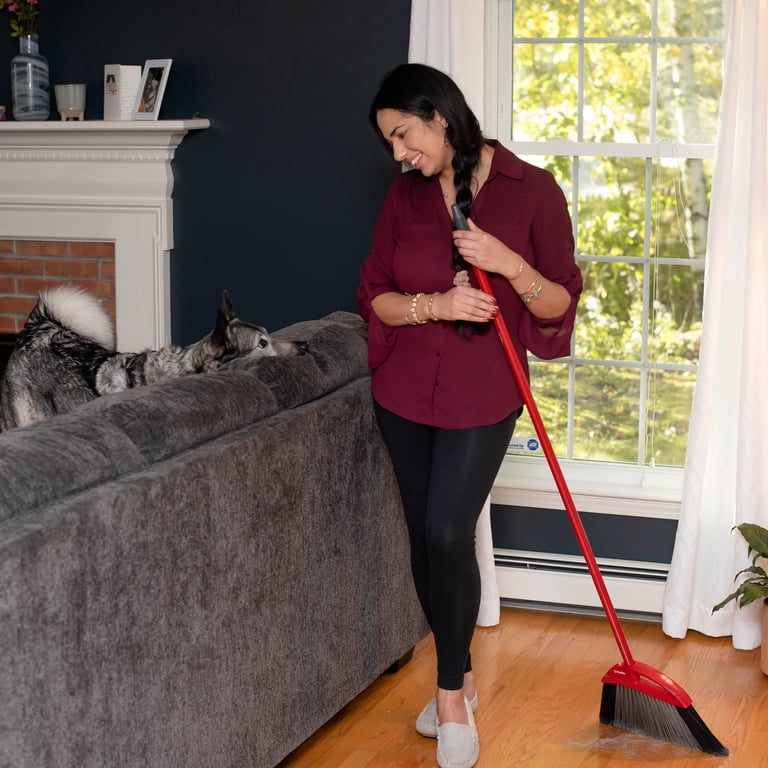 O-Cedar Pet Pro Power Corner Broom with Advanced Step-on Dust Pan