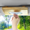 thumbnail image 6 of OTOSTAR Tissue Holder Box Mask Holder for Car, PU Leather Car Visor Tissue Holder Napkin Holder, Backseat Tissue Case Holder for Car, Vehicle (Golden), 6 of 7