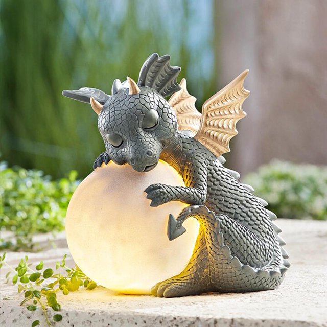 Resina dinosaurio forma meditación escultura jardín al aire libre dragón meditated estatua