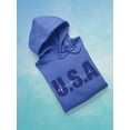 thumbnail image 3 of Usa Deep Blue Banner Hoodie Women -Image by Shutterstock, Female 3X-Large, 3 of 4