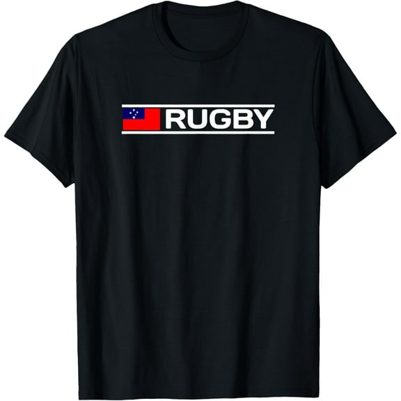 Playful Comfort Tee - Samoa Flag Rugby T-Shirt T-Shirt