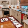 thumbnail image 2 of Christmas Rug Christmas Kitchen Mats Set of 2, Christmas Decorations for Home Non Slip Backing Winter Holiday Kitchen Rug Kitchen Floor Mat Xmas 40x60+40x120cm, 2 of 6
