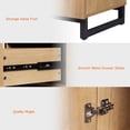 thumbnail image 6 of WAMPAT 2 Pack Nightstand with 1 Drawer & 1 Storage Cabinet, Modern Bedside Table with 2 Open Doors for Bedroom, Wood Rustic Side End Table for living Room., 6 of 7