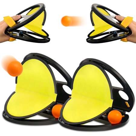 Yileqi Toss and Catch Ball Game Set, Perfect Outdoor Toys for Kids and Adults, Includes 4 Balls and 2 Catching Paddles, Ideal for Beach, Park, or Backyard Fun
