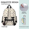thumbnail image 5 of Light Color Cartoon Unicorn Pattern Backpack for School,Cute School Bag,Schoolbag with Adjustable Shoulder Straps & Padded Back,15.25"x11.5"x5.25", 5 of 5