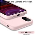 thumbnail image 3 of iPhone Xs Max Case with Screen Protector,Soft Liquid Silicone Gel Rubber Bumper Cover,Slim Fit Shockproof Protective Phone Case for iPhone Xs Max Light Pink, 3 of 8